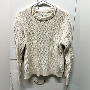 J Crew cable knit BNWT